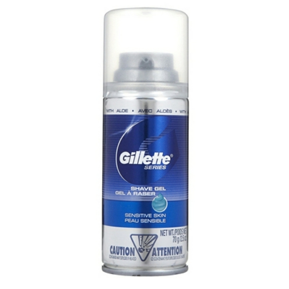 🍒 5/$20 new Gillette Sensitive Skin Shave Gel 2.5oz - Picture 1 of 6